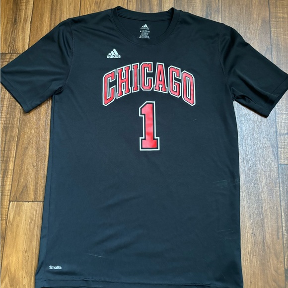 Adidas/ NBA Chicago Bulls Jersey Tee* Derrick Rose * Woman Size XL - Picture 3 of 7